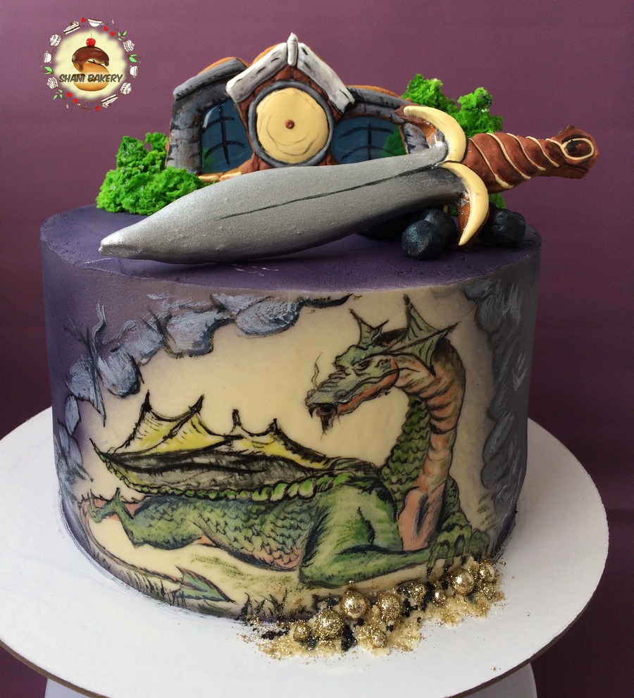 дракон на тортике